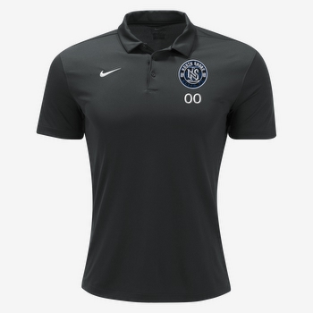 Black Nike polo shirt with the North Shore Elite FC crest.